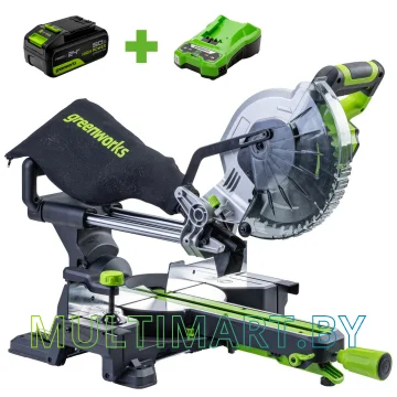 Торцовочная пила Greenworks GD24MS216 1501707UG (с 1-им АКБ 5 Ач)